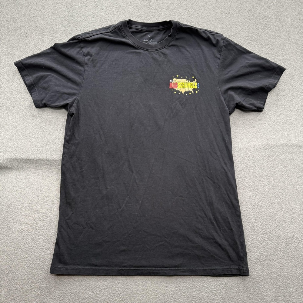 Random Golf Club Shirt Mens Large Black Mad Scramble Tour Graphic Tee‎ Tagless